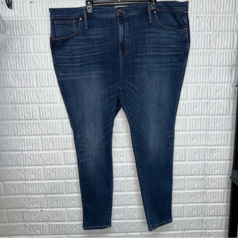 Madewell Plus Size High Rise Skinny Jeans Dark Wash Stretch Size 37 (size 24)
